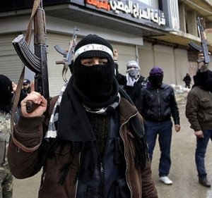 Islamic terrorists pictured in 2014.
